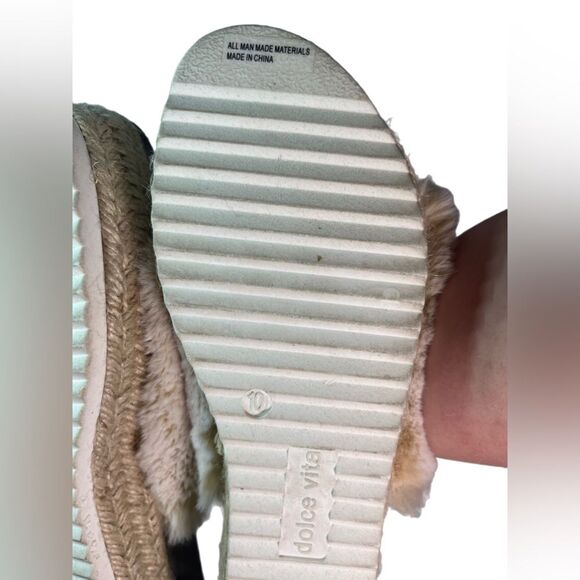 Dolce vita ilenia platform fuzzy SLIDES size 10 NEUTRAL - Picture 8 of 10